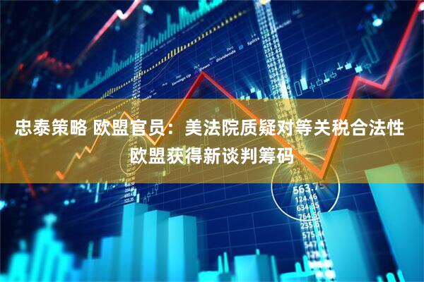 忠泰策略 欧盟官员：美法院质疑对等关税合法性 欧盟获得新谈判筹码
